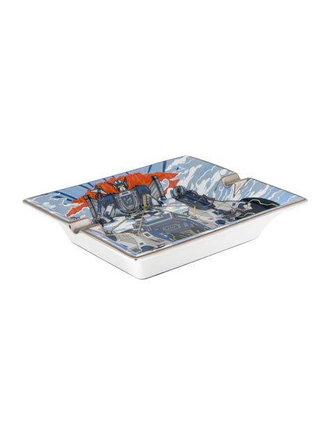 hermes ashtrays|hermes chariot ashtray blue.